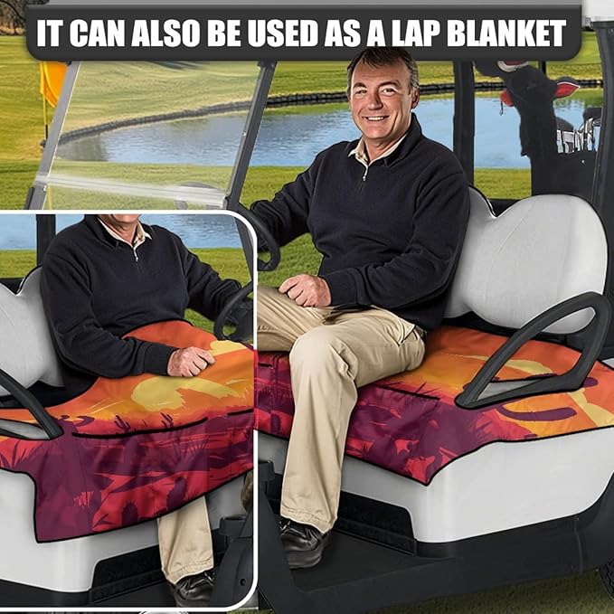 Golf Cart Seat Covers Universal Golf Cart Seat Cover Blanket Cushion Cover Sports Golf Cart Accessories