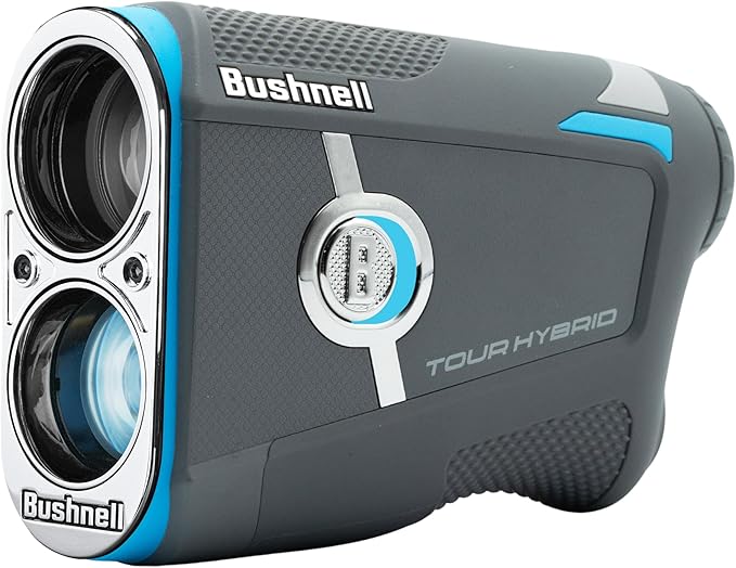 Bushnell Golf Tour Hybrid Laser Rangefinder with Onboard GPS and Slope Compensation with Wearable4U Towel | 1xCR123 Bundle