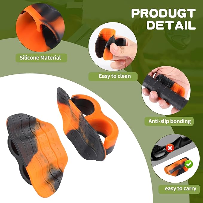 2pcs Golf Grip Trainer (Right and Left Handed), Golf Grip Training Tools, Golf Club Grip Trainer for Outdoor/Indoor Swing Practice