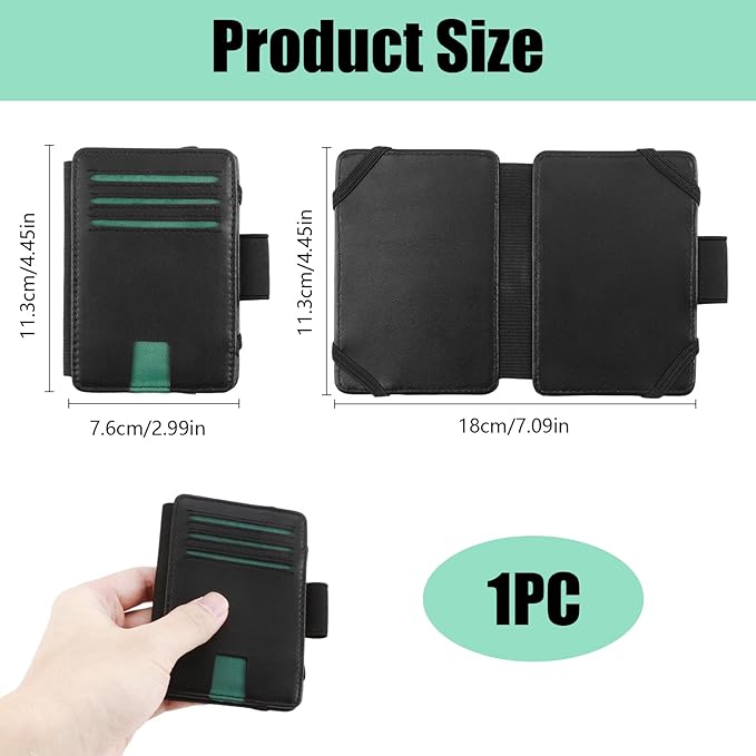 Golf Scorecard Golf Wallet with Pencil Holder Scorecard Wallet - Hold Credit Cards, Pens/Pencil, Clip