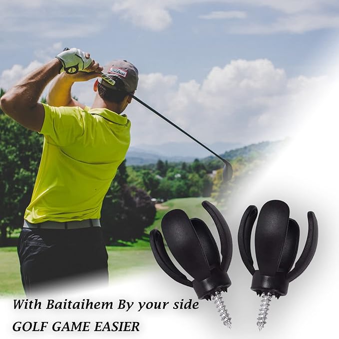 Baitaihem 6 PCs Golf Ball Pick Up Retriever Claw Sucker Tool