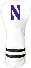 Team Golf NCAA White Vintage Fairway Golf Club Headcover, Form Fitting Design, Retro Design