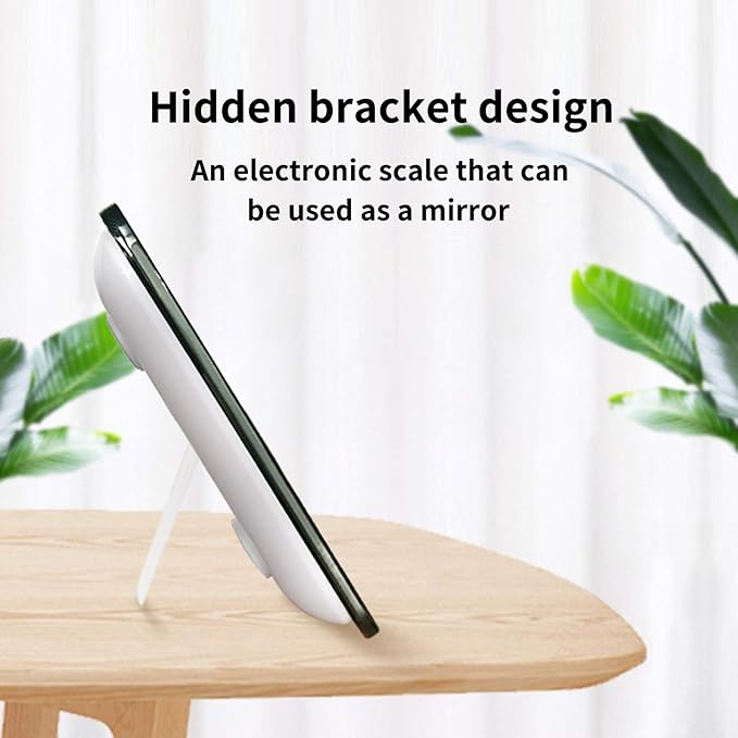 Travel Scale for Body Weight, Venugopalan Small Portable Body Weight Scales Digital Bathroom Mirror Scale Mini Electronic Scale for Personal Health, Body Tape Measure Included (Rechargeable)