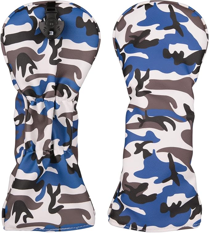Golf Builder Blue Camouflage Golf Club Driver Fairway Wood Hybrid Head Cover Camou 1 3 5 UT Cover