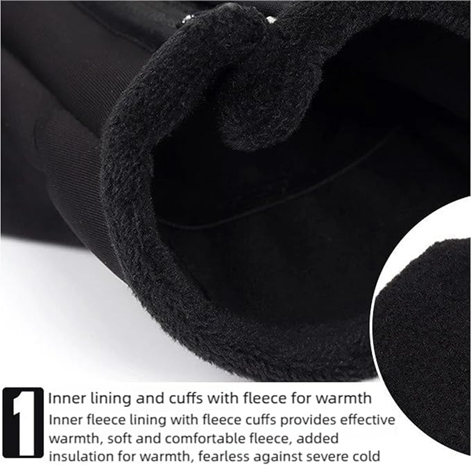 Heated Gloves for Men Women, Fast Heating Fleece Interior Gloves, Windproofing Winter Outdoor for Skiing Cycling Golf Hiking