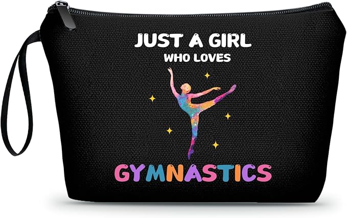 Gymnastics Stuff Accessories for Girls,Teenage Girl Birthday Gifts,Gymnastics Cosmetic Makeup Bag