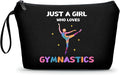Gymnastics Stuff Accessories for Girls,Teenage Girl Birthday Gifts,Gymnastics Cosmetic Makeup Bag