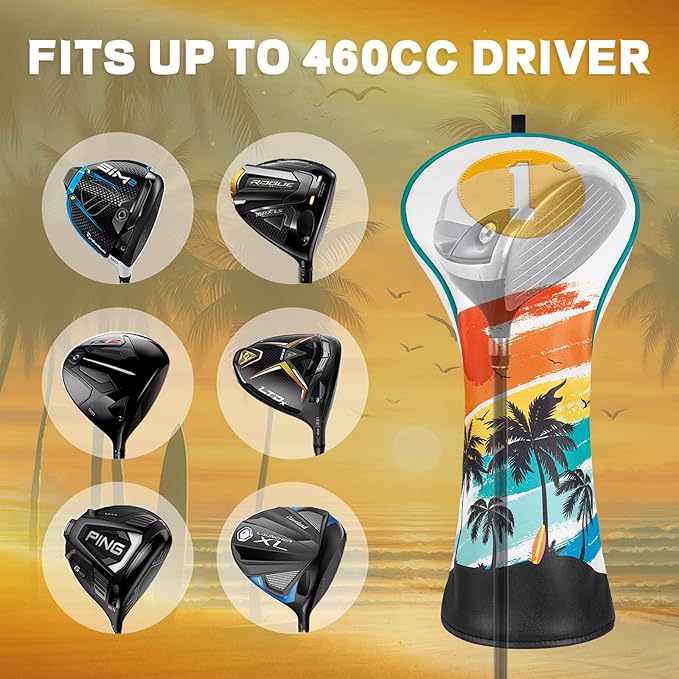 Golf Putter Cover Half Mallet Golf Club Head Covers Protector Magnetic Closure for Scotty Cameron Taylormade Odyssey Club Headcover Coco