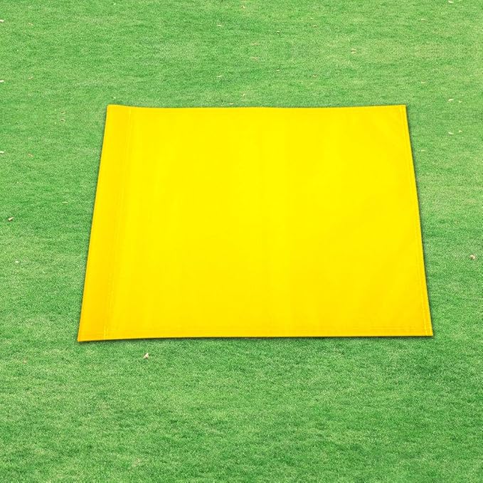 Green Golf Training Flag, Nylon Putting Green Target, Indoor/Outdoor Backyard Garden Portable, 19.7" x 13.4"