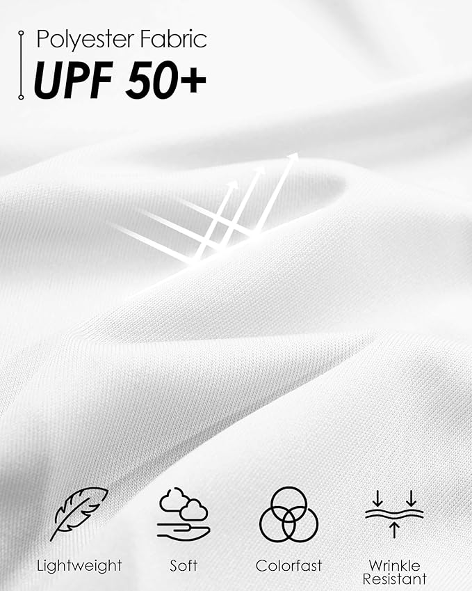 Boladeci Men's UPF 50+ Sun Shirts 1/4 Zip Long Sleeve SPF UV Protection Lightweight Quick Dry Quarter Zip Golf Shirts