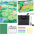 Golf Chipping Mat Set - Indoor Outdoor Game | Portable Golf Hitting Mat with Targets and Balls, Fun Practice Game for Kids and Adults, Perfect for Home Backyard Lawn Party Beach or Family En