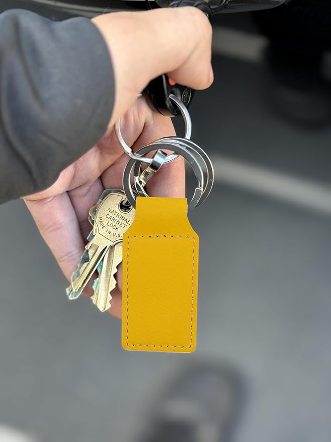 LaserGram Rectangle Keychain, Golfer Golfing, Personalized Engraving Included
