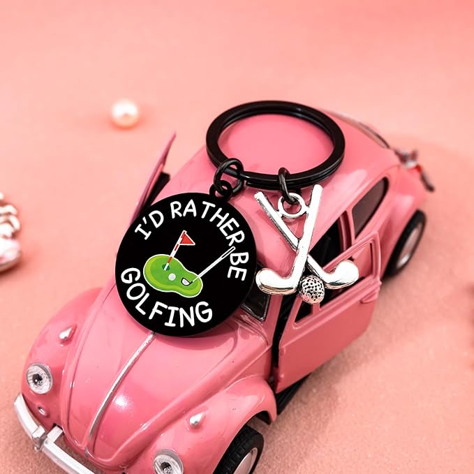 Golf Keychain Golf Lovers Gifts for Men Golfing Accessories for Men Golfs Stocking Stuffers Birthday Christmas Thanksgiving Gifts for Golfing Lover Club Team Gift Golfers Gift