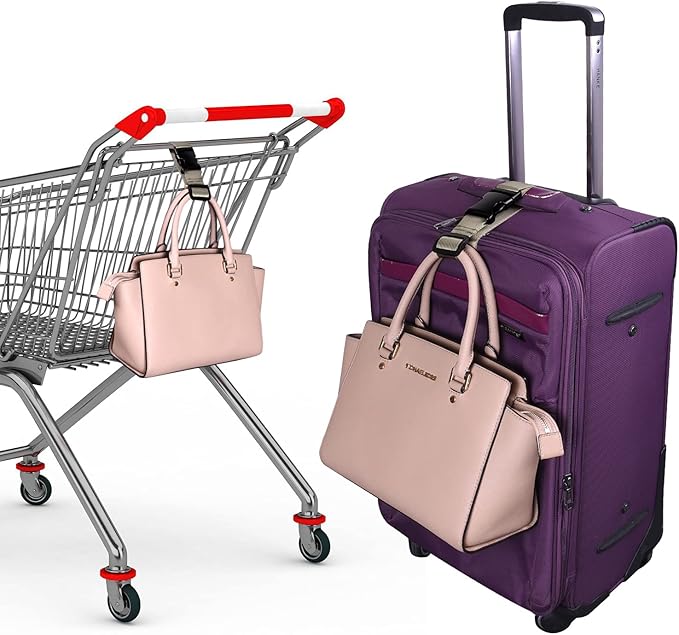 Wisdompro 2 Pcs Add a Bag Luggage Strap, Heavy Duty Adjustable Suitcase Belt Travel Attachment Travel Accessories for Connecting Your Luggage Together - Khaki