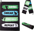Golf Towel,Printed Golf Towels for Golf Bags with Clip,Golf Accessories Funny Golf Gifts for Men Golfers,Husband Boyfriend Dad,Birthday Gifts for Golf Fan-I Use This Towel to Wash My Balls (Golf#3)