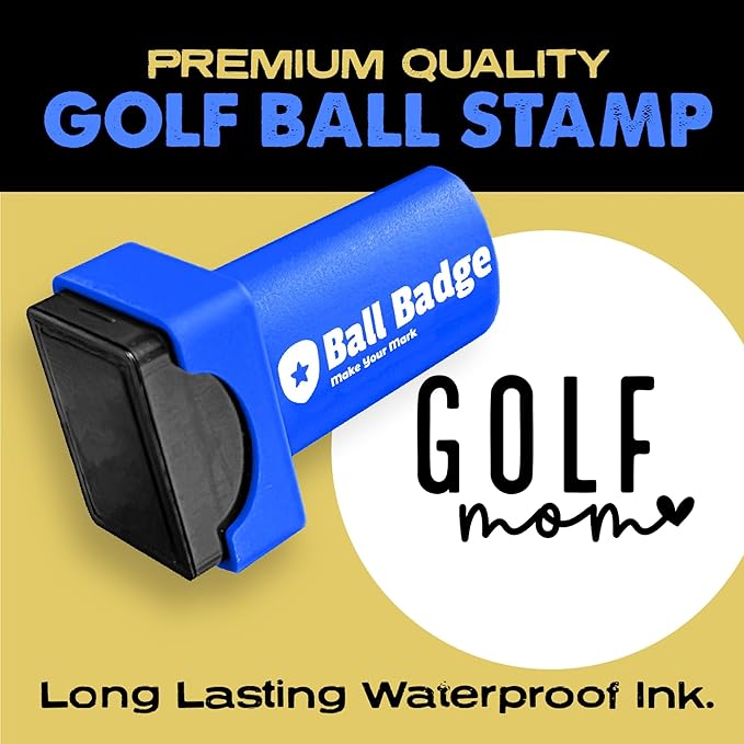 Ball Badge - Golf Ball Stamp (The Icon Series), Golf Ball Marker, Reusable Golf Ball Marking Tool to Identify Golf Balls