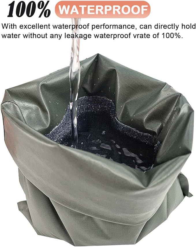 Golf Club and Ball Cleaning Pouch with Attached Towel, Waterproof Cleaning Bag for Cleaning Club Grooves, can Store Water, Detachable Clip