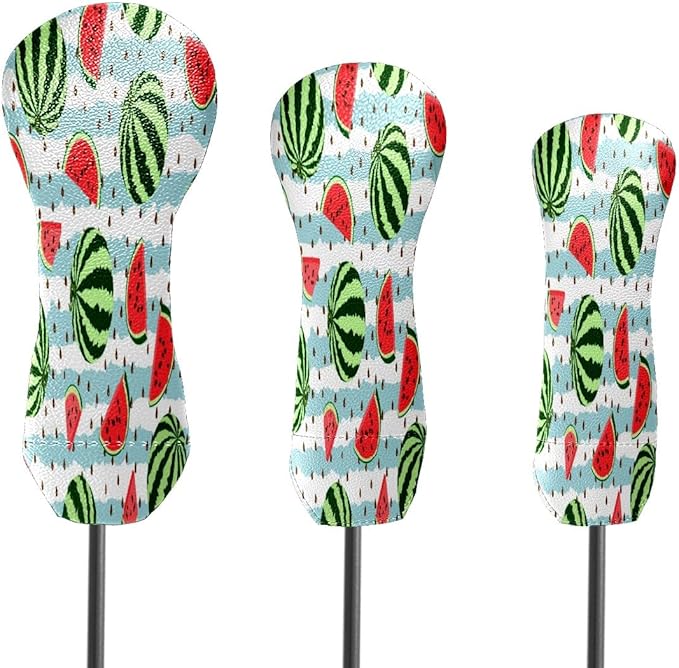 Golf Club Head Cover Waterproof Leather for Driver & Fairway Wood, Driver Headcovers, Golf Accessories for Men Women, Anti-Scratch, Golf Gift for Golfers, 1/3/5 Wood Cover Yellow Sunflowers Bee