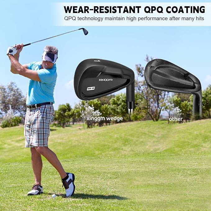 XM-01 Individual Golf Irons or Golf Irons Set - Premium Men Golf Club Iron with Steel Shaft for Right Hand Golfers Stiff Flex