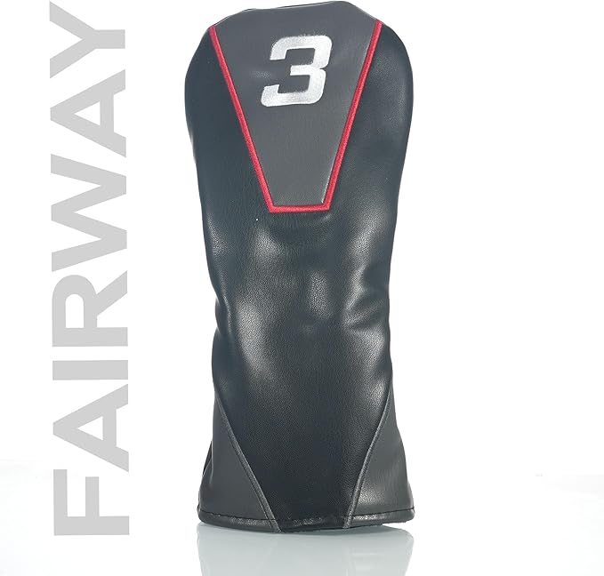 Single Headcover, Easy Slip-On Easy-Off Golf Club Headcover, Fleece Lined Interior, Water Resistant and Durable Shell, Individual Retail Sport Pack