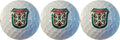 A&R Collectibles Movie Inspired Sleeve of Three Bushwood Country Club Logo White Golf Balls