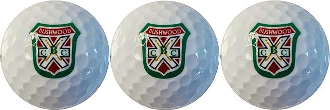 A&R Collectibles Movie Inspired Sleeve of Three Bushwood Country Club Logo White Golf Balls