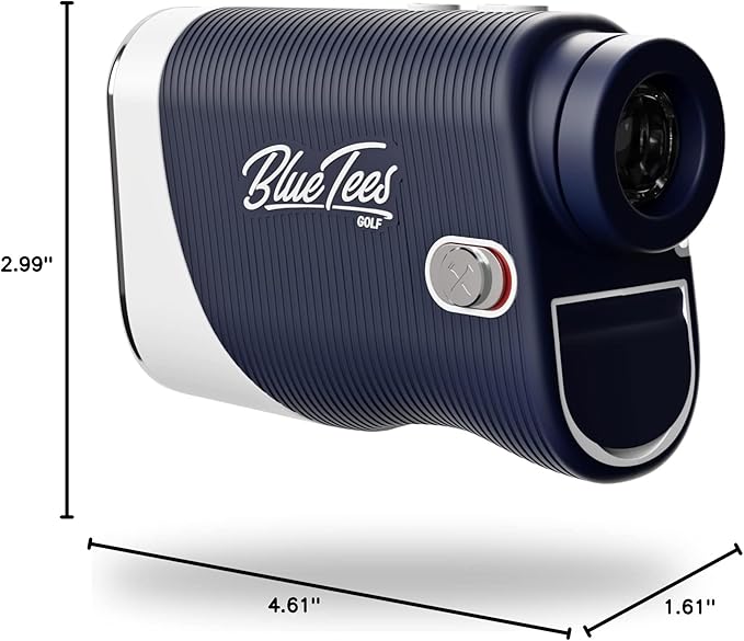 Blue Tees Golf Series 3 Max+ Golf Rangefinder with Slope Switch, 1000 Yards Range Finder, 6X Magnification Laser Rangefinder, Slope Measurement, Magnetic Strip, Flag Pole Locking with Pulse Vibration