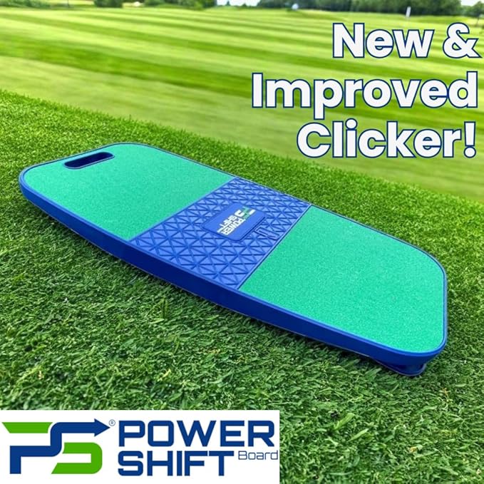 Power Shift Board Golf Training Aid - Innovative Golf Balance Board Designed To Teach Proper Weight Distribution In The Golf Swing, For More Power And Distance! Golf Swing Board With Noise Feedback!