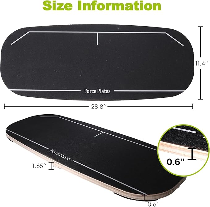 Janedream Golf Pressure Balance Board, Weight Shift Swing Trainer for Indoor & Outdoor Practice, Golf Training Aid to Improve Swing Tempo, Power, and Consistency