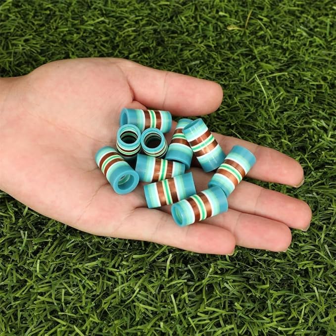 10 Pcs Golf Ferrules,Golfing Club Ferrules Colorful Golfing Iron Ferrules Fit 0.35Inch Tapered Steel Shafts