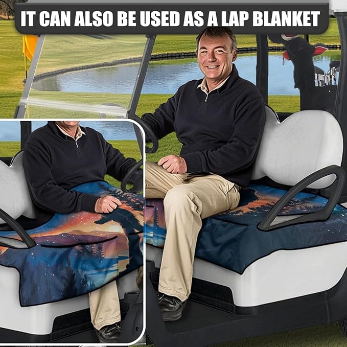 Golf Cart Seat Covers Universal Golf Cart Seat Cover Blanket Cushion Cover Sports Golf Cart Accessories