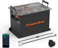 48V 100Ah Lithium Golf Cart Battery, PowerUrus 48V Lithium Golf Cart Battery, 48V 100Ah LiFePO4 Batteries, Built-in Max 300A BMS, with LCD Monitor & Mobile APP, 4000+ Cycles, Perfect for Golf Carts