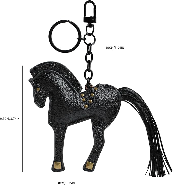 Horse Keychain, Hanging Charm Accessory for Purse, Bag and Backpacks Pony Key Chain for Women