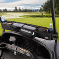 KEMIMOTO Upgraded Golf Cart Front Storage Basket No Drilling Golf Cart Storage Tray Compatible with EZGO Drive Club Car Kandi Electric Golf Carts, 1680D Golf Cart Caddy Organizer, Black