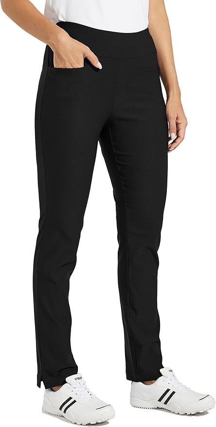 WILLIT Women's Golf Pants 3 Pockets Stretch Casual Pull on Pants Quick Dry Hiking Travel Pants