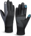 Cierto Winter Gloves Men Women: Touch Screen Thermal Cold Weather Gloves,Mens Womens Windproof Warm Gloves for Running Hiking Cycling Driving