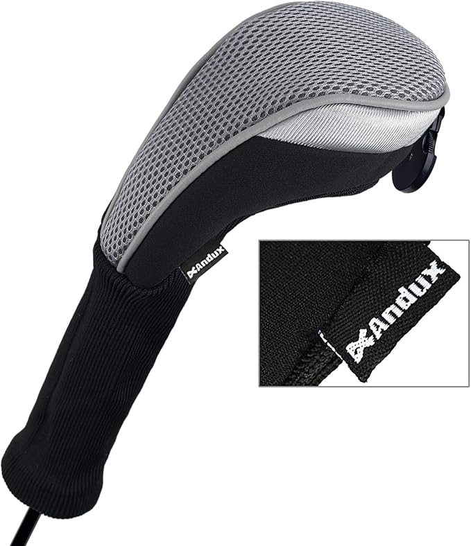 Andux 4pcs/Pack Long Neck Golf Hybrid Club Head Covers Dial No. Tag CTMT-02