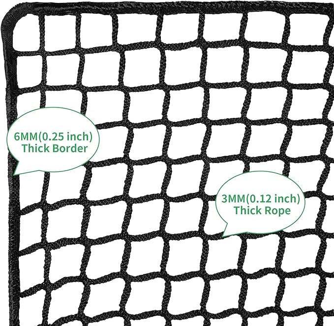 Golf Practice Net - Heavy Duty Nylon Netting, 10x10ft/10x15ft/10x20ft