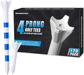 170 Pack Golf Tees 50 Iron Tees with 120 Driver Tees, Pro 4 Line Marking System Plastic Golf Tees, 4-Prong Engineered to Reduce Friction & Longer Distance