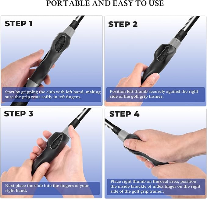 Golf Grip Trainer,Grip Trainer Golf Training Equipment,Golf Grip Trainer Right Hand,Golf Training Aid to Help Train Correct Hand Position