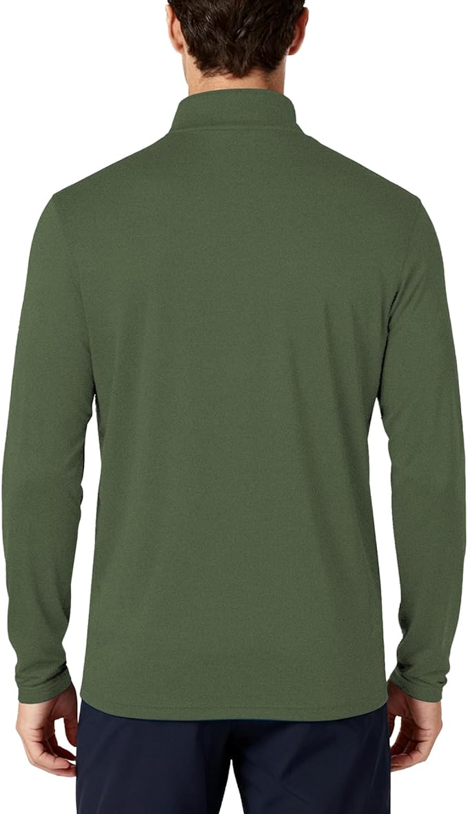 Mens Long Sleeve Shirts Quarter Zip Pullover UPF 50+ Sun Protection Wicking Moisture Workout Running Casual Athletic Tops
