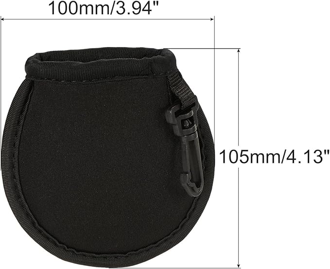 MECCANIXITY Golf Ball Cleaner Portable Pouch Pocket Washer Bag with Clips