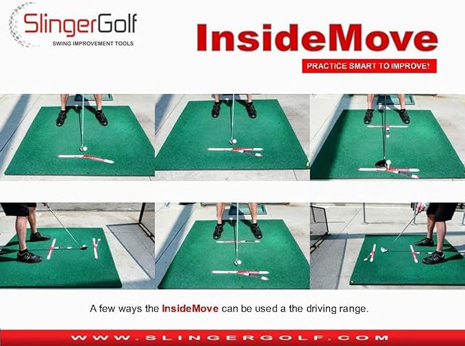 Golf Swing Training Aid - Endorsed by Bradley Hughes, Teaches Correct Swing Plane – Tempo - Alignment – Hit a Perfect Draw -Putting -Practice Indoor/Outdoor -Made in USA.