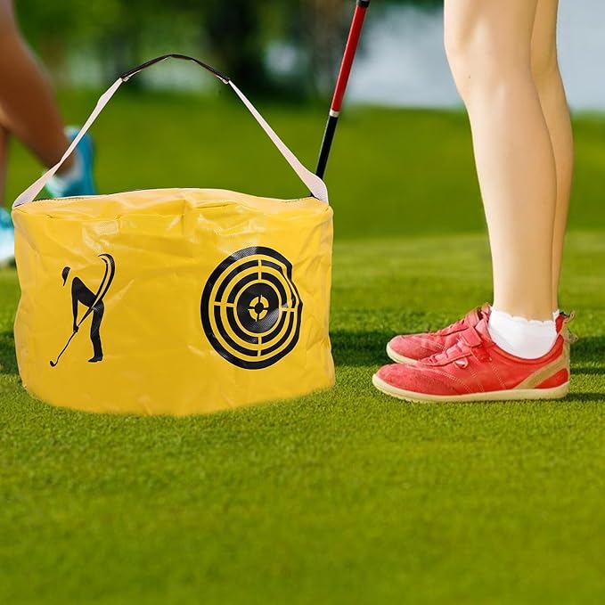 Golf Swing Training Practice Bag for Indoor Strength Accuracy Improvement Portable Hitting Aid for Posture Correction and Solid Contact