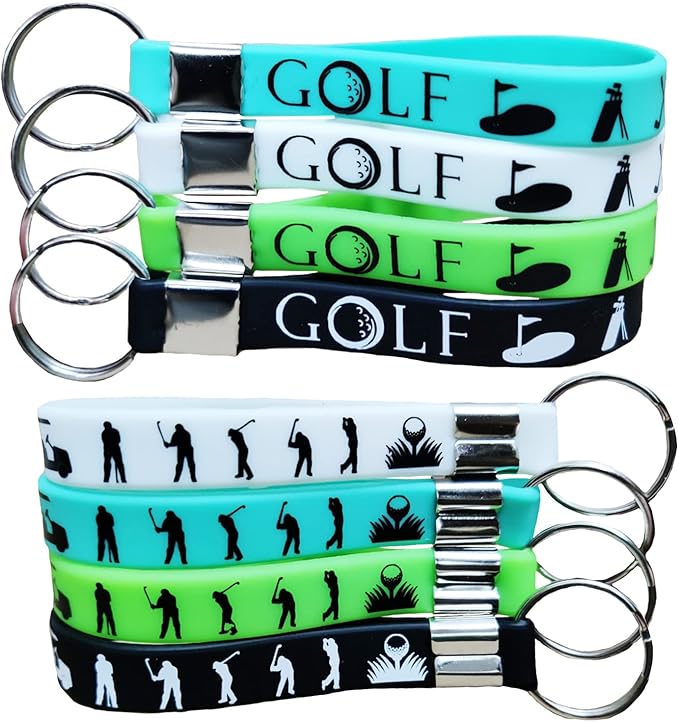 Oringaga 24PCS Golf Theme Keychains/Keyrings -Sport Party Supplies Decorations Birthday Baby Shower Party Favors Prize