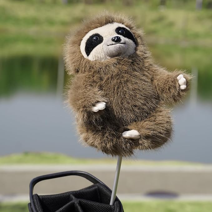Craftsman Golf Driver Headcover Horse Sloth Funny Animal Golf Head Cover Novelty for Wood Driver Fairway Hybrid Golf Club for Men Women Kids Golfer Gift