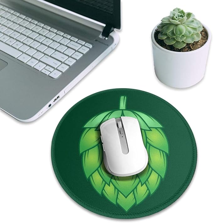Beer Mouse Pad, Mouse Pads for Desk, Stitched Edge Mousepad with Non-Slip Rubber Base, Gaming Mouse Mat for Computer Laptop Home Office