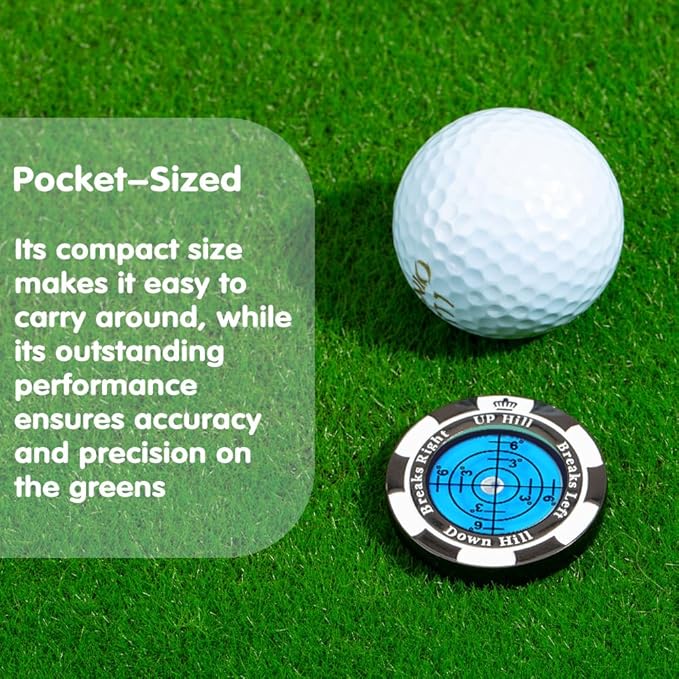 SlopeMaster ProGreen Reader - Golf Ball Marker with High Precision Green Reading Aid Golf Accessories for Men Women