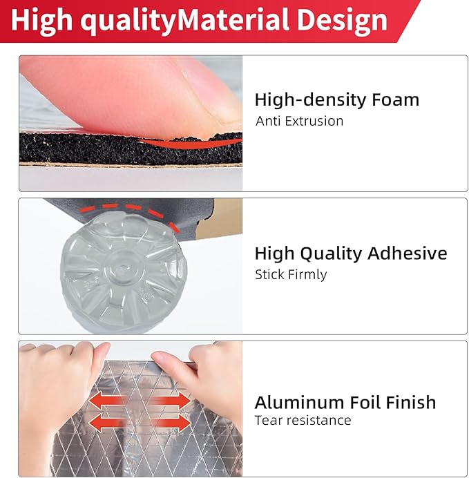 197mil 9.95sqft Car Sound Deadening Material Mat - Automotive Carpet Sound Dampening, Auto Sound Deadener Foam RV Insulation Car Audio Accessories, Heat Insulation for Floor, Door, Truck