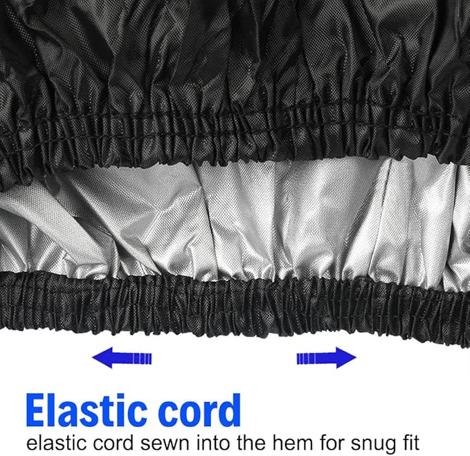 Golf Cart Cover, Samlomi 420d Golf Cart Covers 4 Passenger Fits Ezgo, Club Car, Yamaha, Waterproof Windproof Sunproof Outdoor All-Weather Polyester Full Cover with 3 Pcs Golf Club Brush